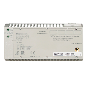 Modicon Momentum - Ethernet Haberleşme Adaptörü - 10 Mbit/Sn-3595862065054