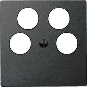 Ankaro 4-way antenna sockets, anthracite, central plate for System M-4011281895649