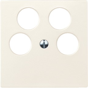 Center plate for Ankaro 4-way antenna sockets, white, System M-4042811008864