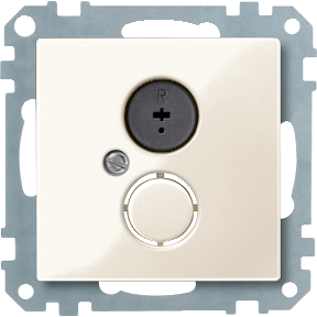 audio socket, white, glossy, System M-4042811033743