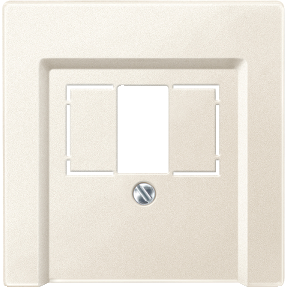 Center plate for TAE/Audio/USB, white, System M-4042811008741