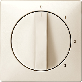 Üç kademeli döner anahtar için merkezi plaka, beyaz, Sistem Tasarımı-4011281778652
