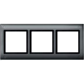 AQUADESIGN frame with screw connection, triple, anthracite-4042811014346