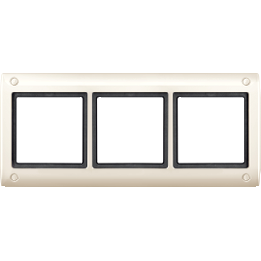 AQUADESIGN frame with screw connection, 3 way, white-4042811014339