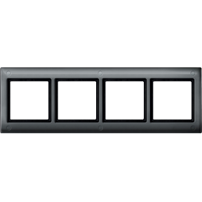 AQUADESIGN frame with screw connection, 4-pack, anthracite-4042811014377