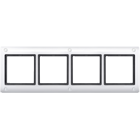 AQUADESIGN frame with screw connection, 4-pack, polar white-4042811014353