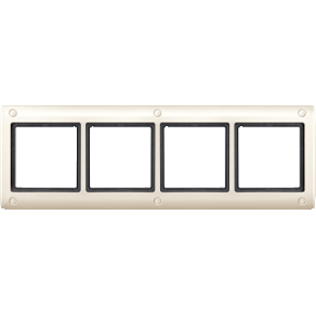 AQUADESIGN frame with screw connection, 4 way, white-4042811014360