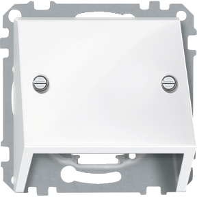 Inclined outlet, polar white, glossy, System M-4042811034016