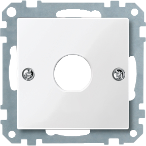 Center plate for Twinax socket, polar white, glossy, System M-4042811033255