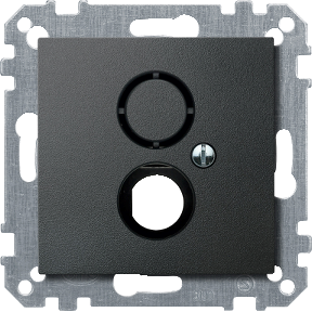 Center plate for BNC/TNC socket, anthracite, System M-4011281894963