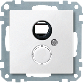 Center plate for BNC/TNC socket, polar white, System M-4011281894949