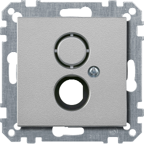 Center plate for BNC/TNC socket, aluminum, System M-4011281894956