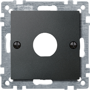 Center plate for Twinax socket, anthracite, System M-4011281894987