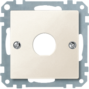 Center plate for Twinax socket, white, System M-4042811009038