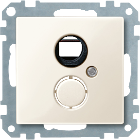 Center plate for BNC/TNC socket, white, glossy, System M-4042811033934