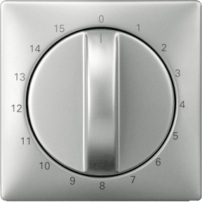 Center plate for time switch input, 15 min, stainless steel, System Design-4011281821259