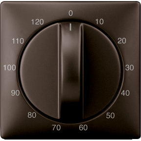 Center plate for time switch input, 120 min, dark brazil, System Design-4011281846207