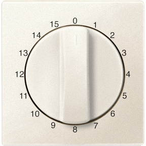 Center plate for time switch insert, 15 min, white, System M-4042811009564