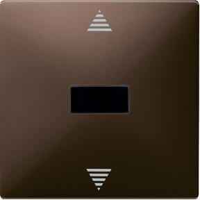 Kızılötesi alıcı ve sensör bağlantılı kör basma düğmesi, koyu brezilya, system design-4011281850006