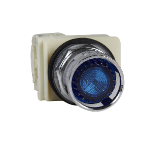 Blue Illuminated Button Ø 30 - Flush Mounted Spring Return - 120V - 1Ak-3389110930498