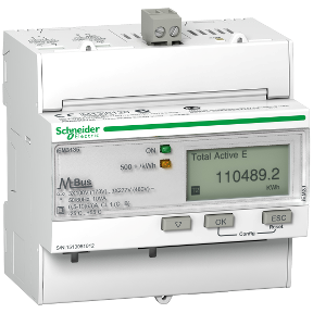 3faz kWh ölçer 63A MBus MID - Wireless enerji sensörü otomatik sigorta üstten/alttan montaj-3606480616471