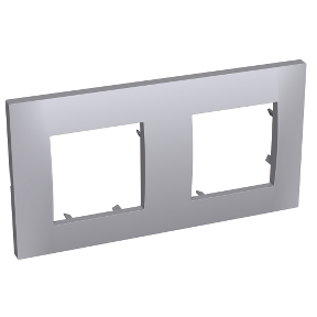 Altira - Cover Frame - 2 Sets Horizontal - Gray - 71 Mm-3606480024795