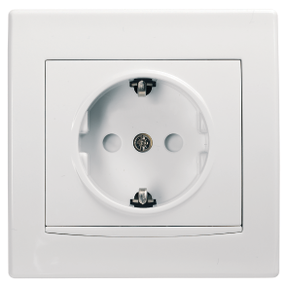 ANYA IP44 CK GROUNDED OUTLET WITH COVER BYZ-8690495051247
