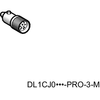 LED bulb with BA9s base - white - 24 V-3389110910407