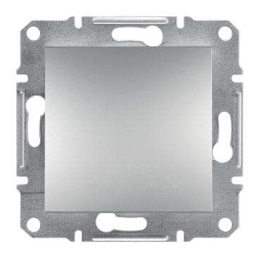 Asfora Switch IP44 (with frame), Aluminum-3606480729072
