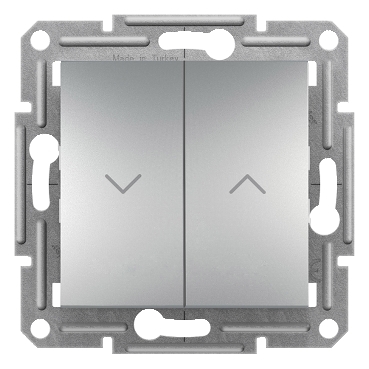 Asfora Plus Blind Control Liht Button Aluminum, screwless, frameless-3606480729157