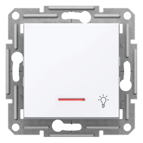 Asfora – Illuminated Lith Button with Light Marker – White-3606480987007