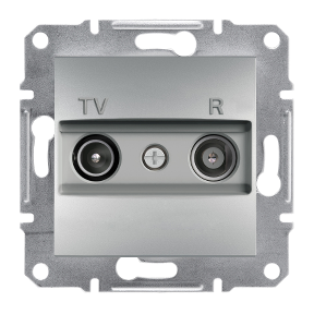 Asfora – Terminated Tv/R Socket, 1Db – Aluminum-3606480728761