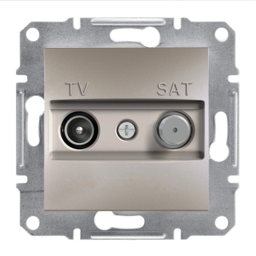 Asfora TV/SAT Socket FINISH 1DB Bronze-3606480727931