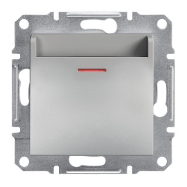 Asfora Plus Energy Saver, RFID (Mifare), Aluminum, screwless, frameless-3606480729218