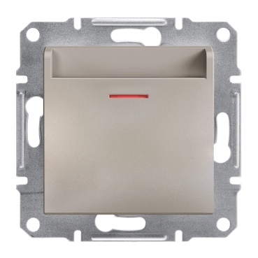 Asfora Plus Energy Saver, RFID (Mifare), Bronze, screwless, frameless-3606480728341