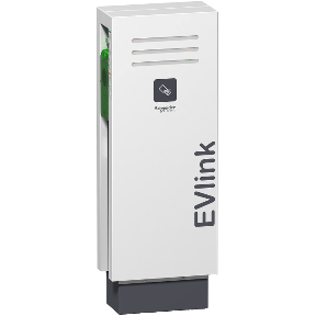 EVlink PARK 22KW 1xT2 Shutter-TE RFID EV CHARGING STATION WITH Floor Stand-3606485443034