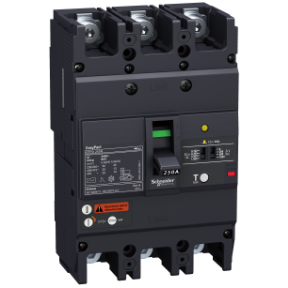 circuit breaker EasyPact EZCV250N - TMD - 250 A - 3-pole 3d-3303431119028