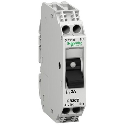 Tesys Gb2 - Thermal Magnetic Circuit Breaker - 1P + N - 6 A - Id = 83 A-3389110214932