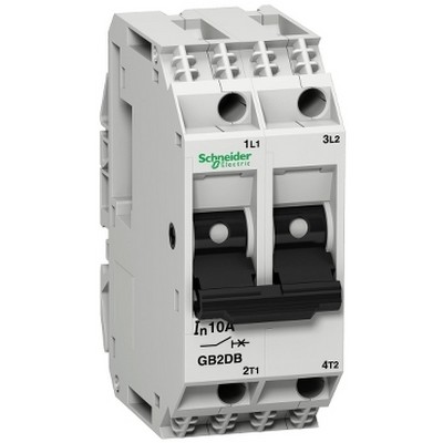 Tesys Gb2 - Thermal-Magnetic Circuit Breaker - 2P - 2 A - Id = 26 A-3389110865424