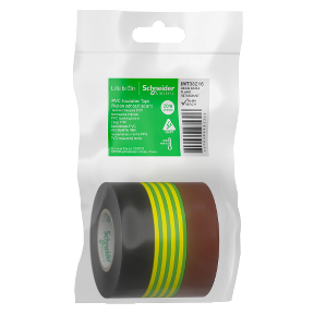 Insulation tape 19mmx20m bl+gr/yl+brown - Rapstrap kablo bağı yeşil (24'lü paket)-3606489481308