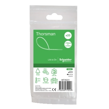 Thorsman Cable Tie 100x2.5mm transparent-3606489710248