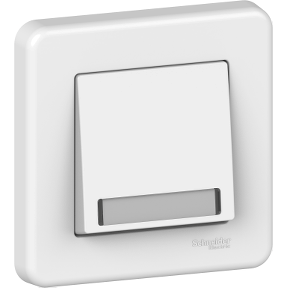 Leona – Illuminated Labeled Bell Button (12V) – Framed – White-3606480907555