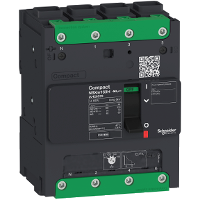 circuit breaker ComPact NSXm B (25 kA at 415 VAC), 4P 3d, TMD trip unit rated 16 A, EverLink connectors-3606481174161