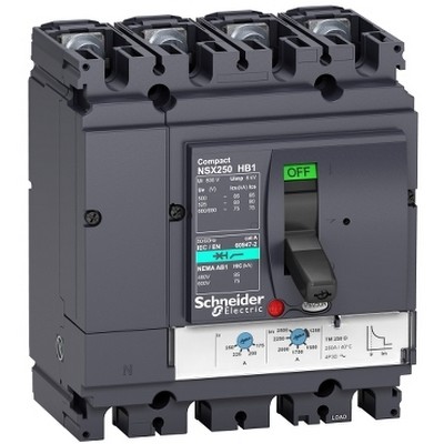 Circuit Breaker Compact Nsx100Hb1 - Tmd - 50 A - 4 Poles 4D-3606480478949