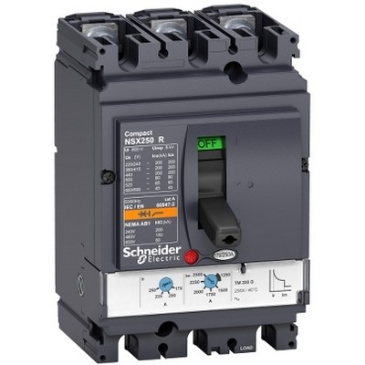 Circuit Breaker Compact Nsx250R - Tmd - 250 A - 3 Poles 3D-3606480479878