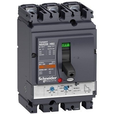 Circuit Breaker Compact Nsx250Hb2 - Tmd - 125 A - 3 Poles 3D-3606480479977