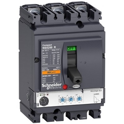 Circuit Breaker Compact Nsx250R - Micrologic 2.2 - 250 A - 3 Poles 3D-3606480480157
