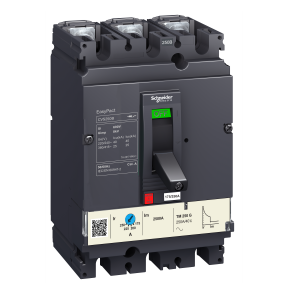 circuit breaker EasyPact CVS250N, 50 kA at 415 VAC, 40 A rated thermal magnetic TM-D trip unit, 3P 3d-0