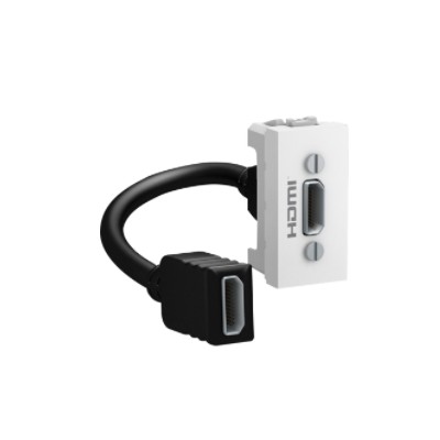 Unica HDMI konnektör - 1 Modül, beyaz-3606480530968