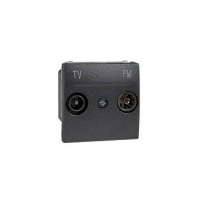 Unica TV/FM Socket - pass-through - 2 Modules-8420375152982